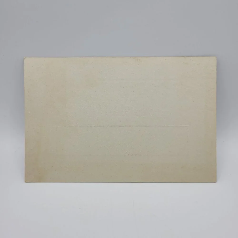 Vintage Christmas Card With Gold Embossed‎ Design